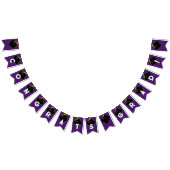 Paarse Graduation Party Congrats Decoration Vlaggetjes (Alle)