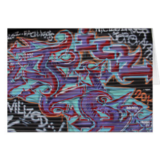 Paarse graffiti op Shutter