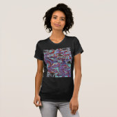 Paarse graffiti op Shutter T-shirt (Voorkant volledig)