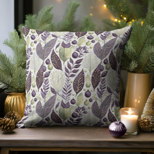 Paarse Gre Kerst Merry Pattern#21 ID1009 Kussen