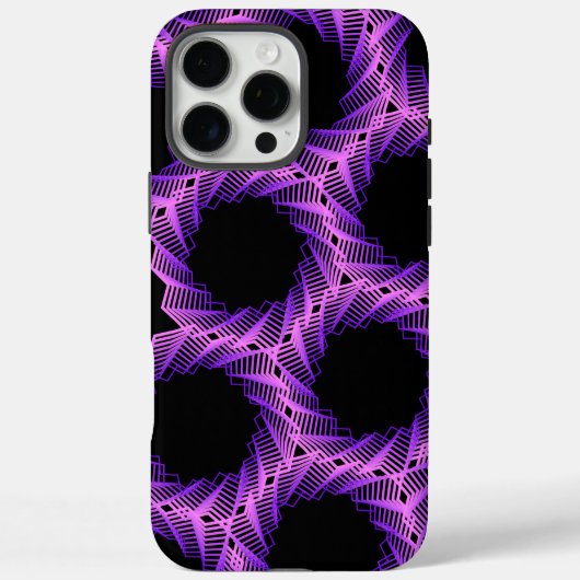 Paarse Gridlock Case-Mate iPhone Case (Achterkant)