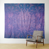 Paarse Griezeldonker Halloween Huis Foto Achtergro Wandkleed (In Situ (horizontaal))