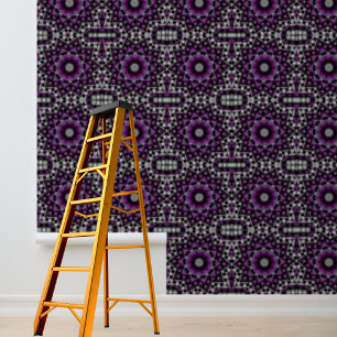 Paarse Grijze Weave Pattern Peel Stick Behang