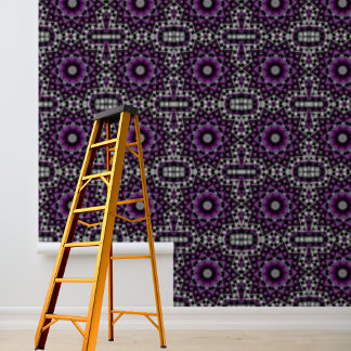 Paarse Grijze Weave Pattern Peel Stick Behang