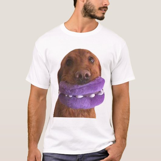 Paarse Grin T-shirt (Voorkant)