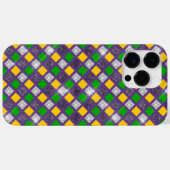 PAARSE GROEN GOLD MARDI GRAS DIAMOND PATTERNS Case-Mate iPhone CASE (Achterkant (horizontaal))