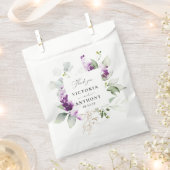 Paarse groen lavendel bruiloft gunsttassen bedankzakje (Geknipt)