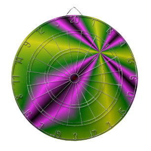 paarse groene Abstracte regenboog-kunst Dartbord