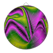 paarse groene Abstracte regenboog-kunst Dartbord (Voorkant)