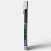 Paarse Groene Bloem Abstracte Fractale Kunst Initi Case-Mate iPhone Case (Achterkant / Links)