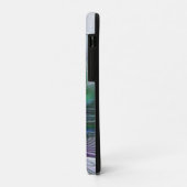 Paarse groene bloem Moderne Abstracte Kunstfractal Case-Mate iPhone Case (Achterkant/links)