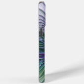 Paarse groene bloem Moderne Abstracte Kunstfractal Case-Mate iPhone Case (Achterkant / Rechts)