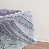 Paarse groene bloem Moderne Abstracte Kunstfractal Tafelkleed (Voorbeeld)