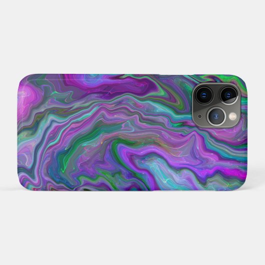 Paarse, groene en blauw-vochtige kunst Case-Mate iPhone case (Achterkant (horizontaal))