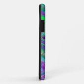 Paarse, groene en blauwe marmer Bokeh Fluid Art Case-Mate iPhone Case (Achterkant/rechts)