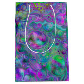 Paarse, groene en blauwe vette kunst Bokeh Marble Medium Cadeauzakje (Voorkant)