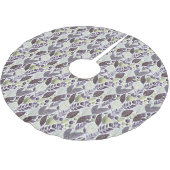 Paarse Groene Kerstmispatroon#21 ID1009 Kerstboom Rok (Gekanteld)