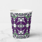Paarse/groene moord op de Kroatische partij Kaleid Papieren Bekers (Rechts)