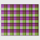 Paarse groene tinten, geplakt Check Patroon Cadeaupapier (Vlak)