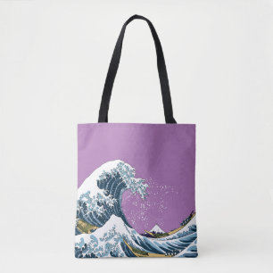 Paarse Grote Golf van Kanagawa Modern Pop Draagtas