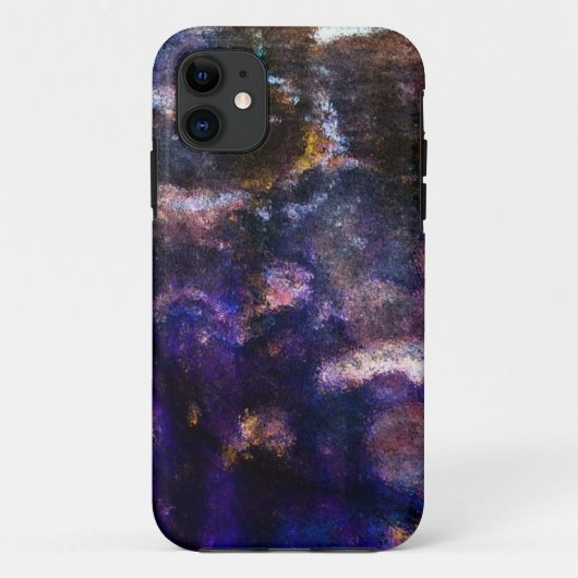 Paarse grunge Case-Mate iPhone case (Achterkant)