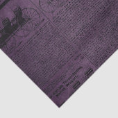 Paarse Grunge Distress krant Tissuepapier (Detail)