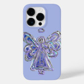Paarse Guardian Angel Art Custom iPhone Case (Achterkant)