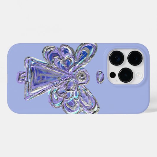 Paarse Guardian Angel Art Custom iPhone Case (Achterkant (horizontaal))