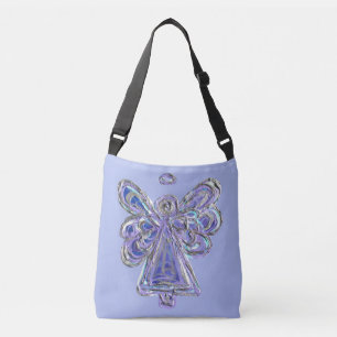 Paarse Guardian Angel Purse Art Cross Body Tassen