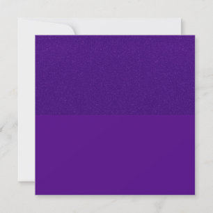 Paarse half-glitter & matte vierkante uitnodiginge kaart