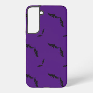 paarse Halloween/bat Samsung Galaxy Hoesje