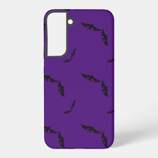 paarse Halloween/bat Samsung Galaxy Hoesje (Achterkant)