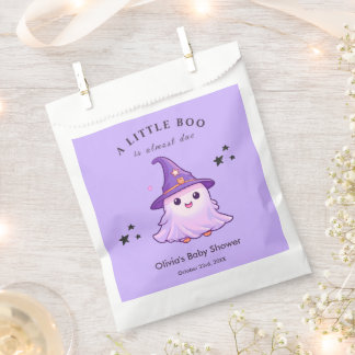 Paarse Halloween Een Klein Boe Baby Shower Bedankzakje