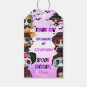 Paarse Halloween Gift Labels Cadeaulabel (Voorkant)