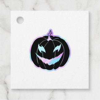 Paarse Halloween pompoen, Halloween kostuums Bedankjes Labels