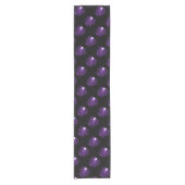 Paarse Halloween Spider Web Table Runner Korte Tafelloper (Voorkant)