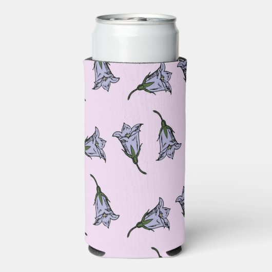 Paarse harebell bloem roze (Seltzer Achterkant)