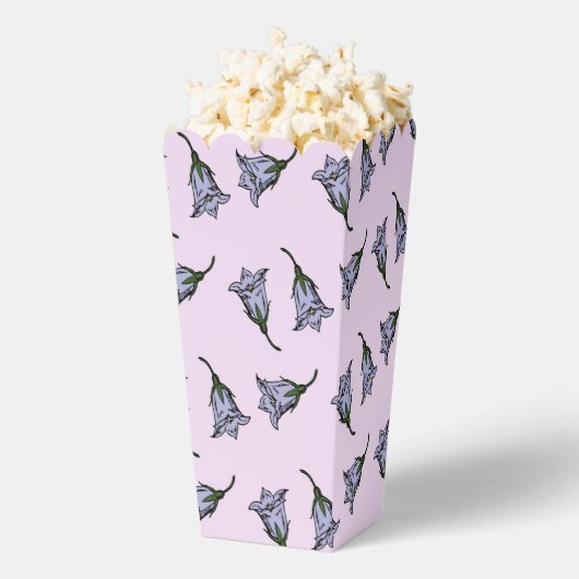 Paarse harebell bloem roze bedankdoosjes (Popped)