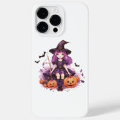 Paarse harige pompoenen & vleermuizen Case-Mate iPhone Case (Achterkant)