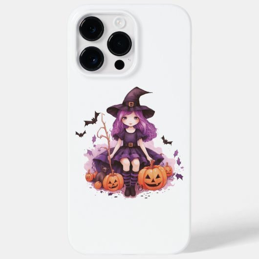 Paarse harige pompoenen & vleermuizen Case-Mate iPhone Case (Achterkant)