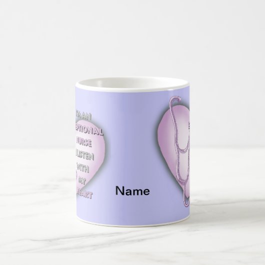 Paarse Hart exceptionele verpleegkundige Koffiemok (Center)