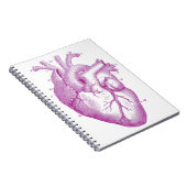Paarse  hartanatomie notitieboek (Rechterzijde)