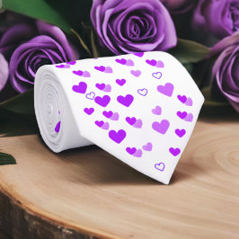 Paarse-hartcluster Stropdas