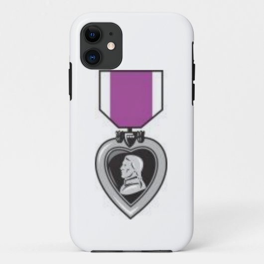 paarse harteloor Case-Mate iPhone case (Achterkant)