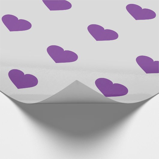 Paarse harten inpakpapier (Hoek)