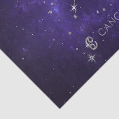 Paarse hartkanker | Kosmische Astrologie Horoscoop Tissuepapier (Detail)