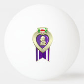  Paarse hartmedaille Pingpongballen (Voorkant)