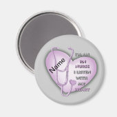 Paarse hartslag Nurse Magneet (Voorkant / Achterkant)