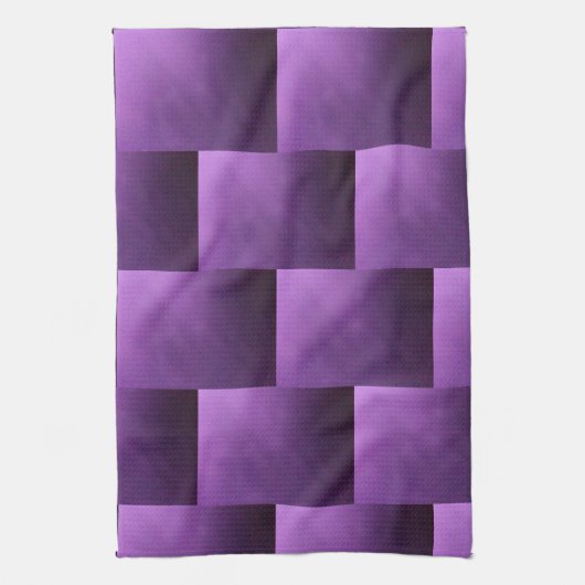Paarse Haze Abstract Ombre Theedoek (Verticaal)