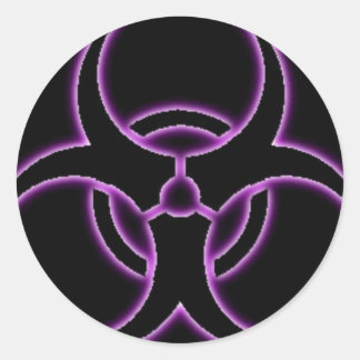 Paarse Haze Bio-Hazard Sticker